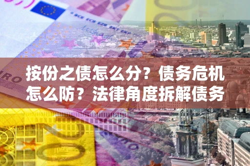 济南按份之债怎么分？债务危机怎么防？法律角度拆解债务分配与风险自保指南