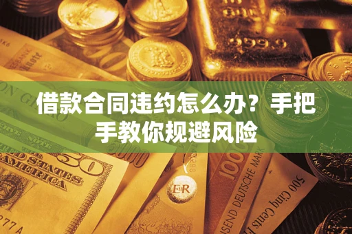 济南借款合同违约怎么办？手把手教你规避风险