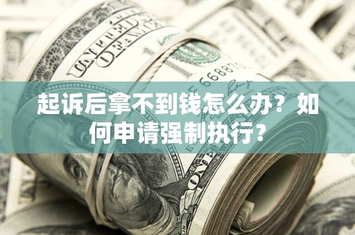 济南起诉后拿不到钱怎么办？如何申请强制执行？