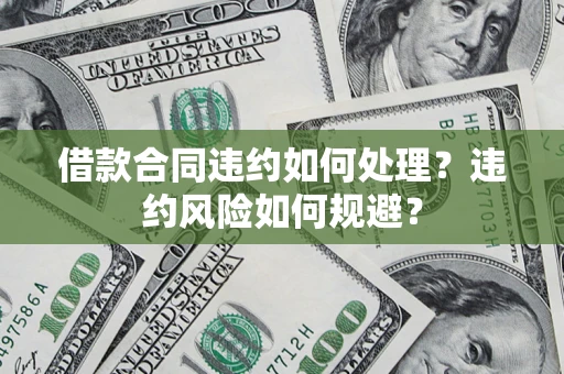 济南借款合同违约如何处理？违约风险如何规避？
