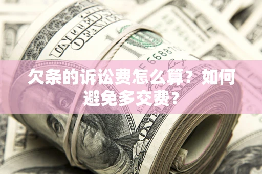 济南欠条的诉讼费怎么算？如何避免多交费？