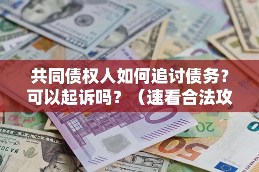 济南共同债权人如何追讨债务？可以起诉吗？（速看合法攻略）