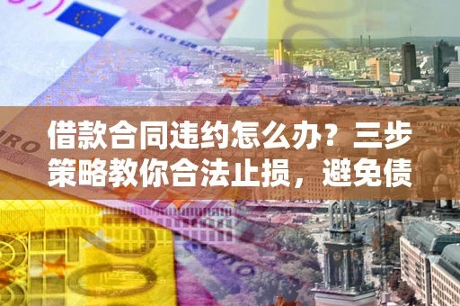济南借款合同违约怎么办？三步策略教你合法止损，避免债务危机升级